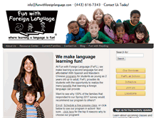 Tablet Screenshot of funwithforeignlanguage.com